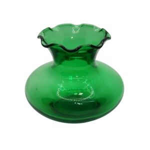 Vintage Anchor Hocking Tiny Green Glass Vase - Excellent Condition!!